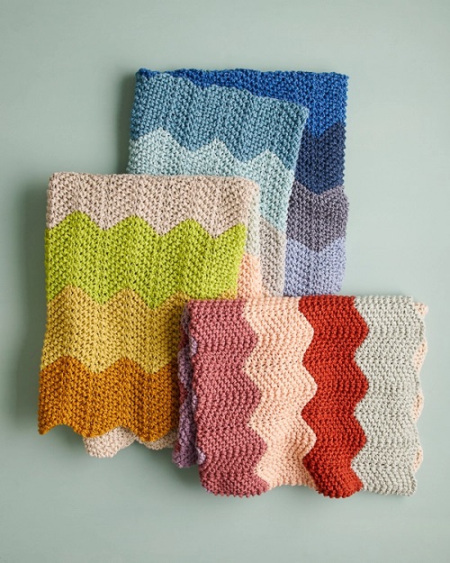 Colorful Blanket Free Knitting Patterns 4