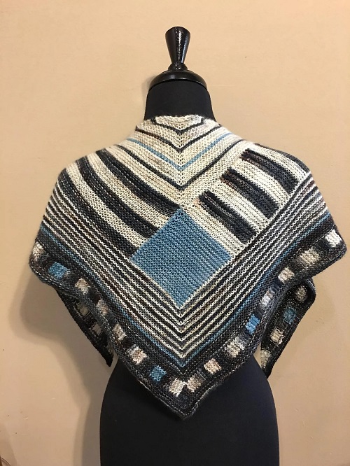 Knitting shawl Free Pattern 2