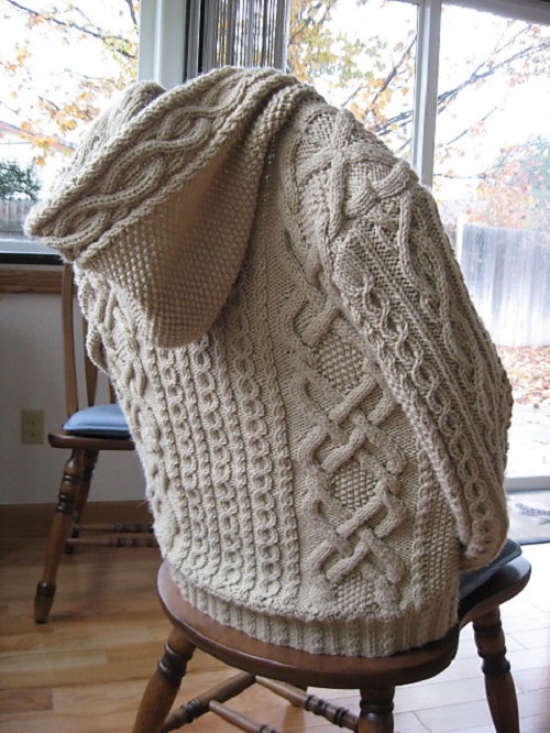 winter Cardigan Knitting Pattern 3