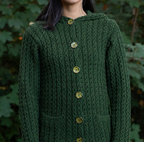 Hooded women Cardigan Knitting Pattern 2