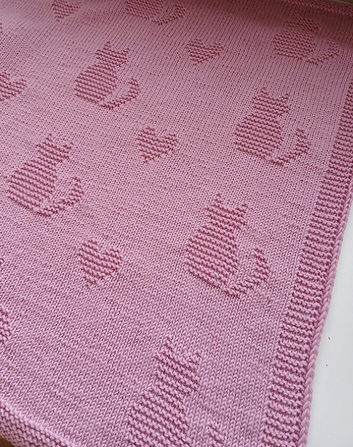 Knitted Cat Blankets Free Patterns 2