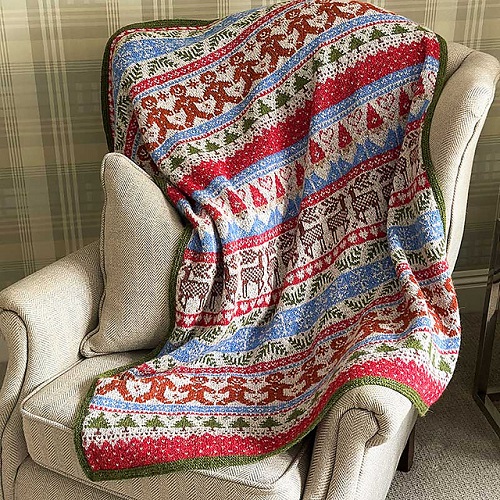 Knitting winter Blanket Free Patterns 3