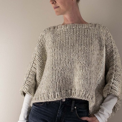 knitting Poncho Free Pattern 3