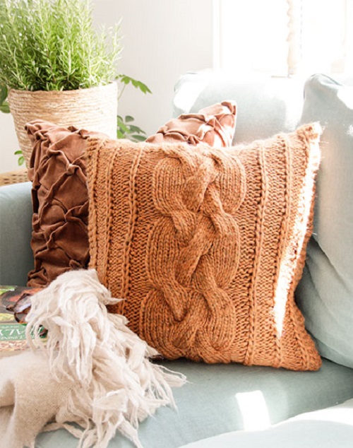 knitting Pillow pattern 5
