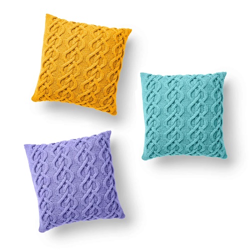 knitting knot Pillow pattern 3