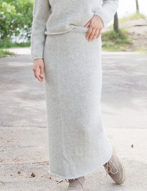 knitting long skirt pattern 1