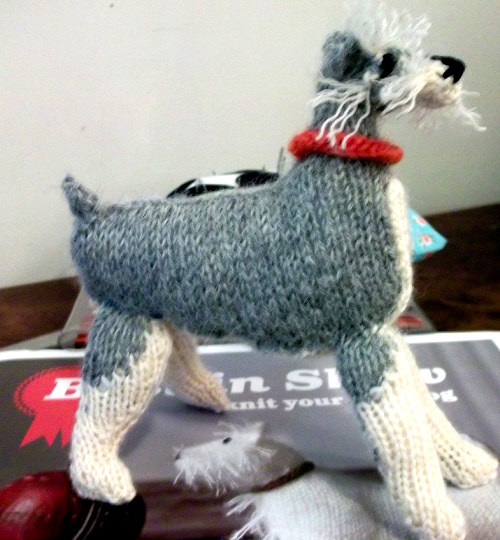 Knitting Schnauzers Dog Pattern 2