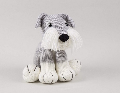 Knitting Schnauzers Dog Pattern 1