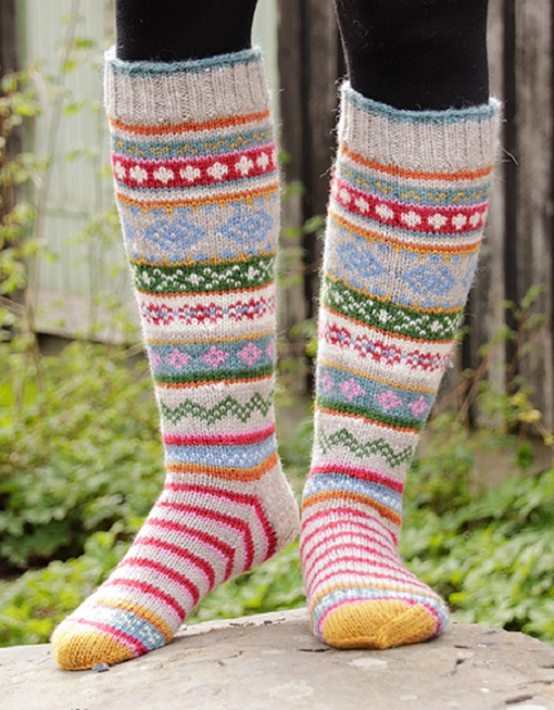 Knitting Winter Socks Free Pattern 1