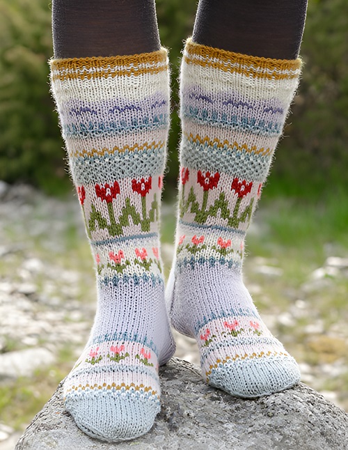 Knitting Socks Pattern 2