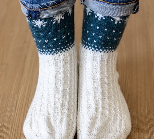 Knitting Festive Socks Free Pattern 3